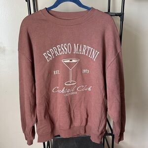 Espresso Martini Graphic Sweatshirt - Women’s Brown